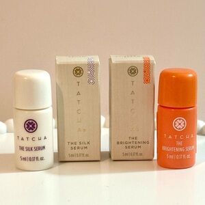 Tatcha The Silk Serum and Brightening Serum Set - 5mo ea NIB